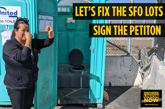 image of Rideshare Drivers demand better conditions in the SFO Staging Lots